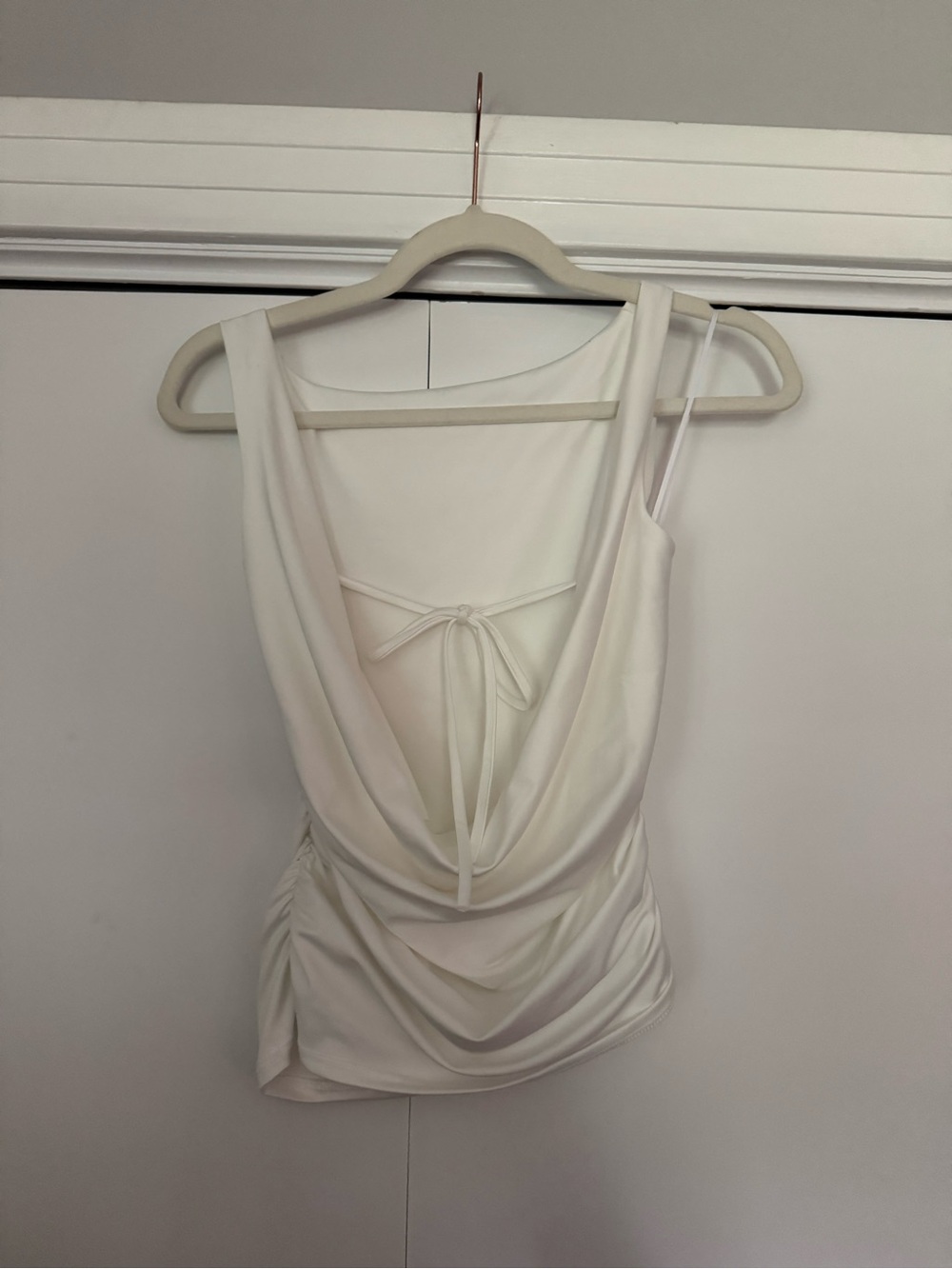 Draping Top with Tie Back
